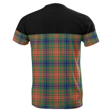 Scottish Wilson Ancient Clan Tartan T-Shirt Horizontal Style Back Side Tartan Plaid
