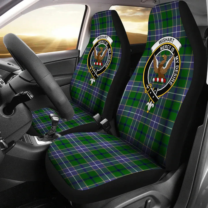 Scottish Wishart Clan Crest Tartan Car Seat Covers 2