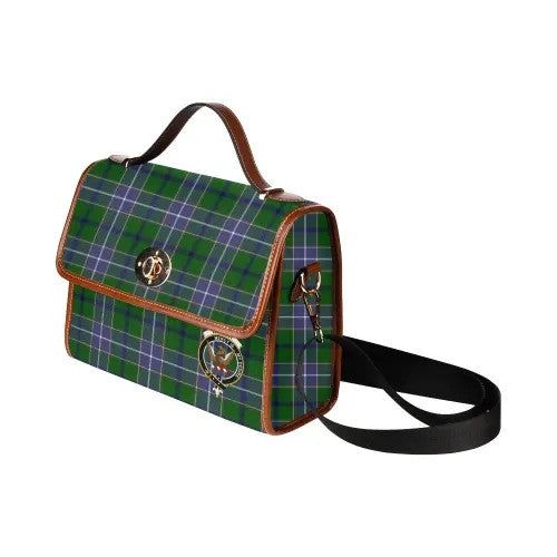 Scottish Wishart Clan Crest Tartan Waterproof Canvas Bag Tartan Plaid 3