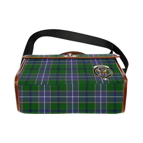 Scottish Wishart Clan Crest Tartan Waterproof Canvas Bag Tartan Plaid 4