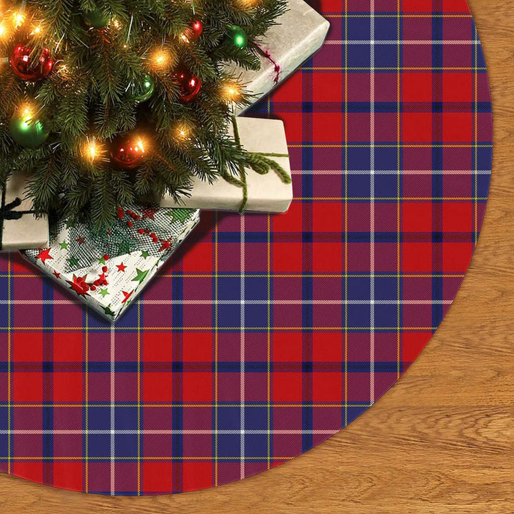Scottish Wishart Dress Clan Tartan Christmas Tree Skirt No Tassels 2 Tartan Plaid