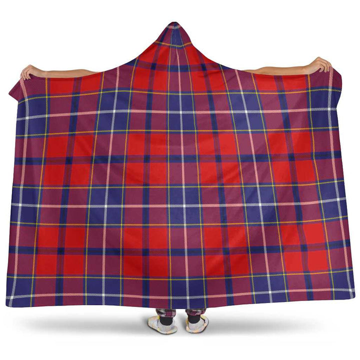 Scottish Wishart Dress Clan Tartan Hooded Blanket Tartan Plaid 1