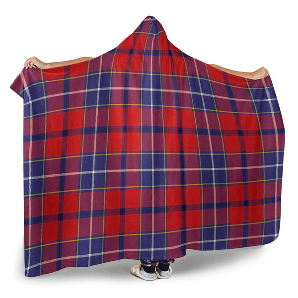 Scottish Wishart Dress Clan Tartan Hooded Blanket Tartan Plaid 2