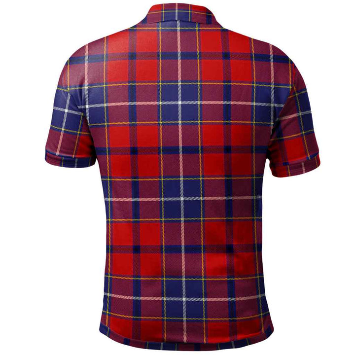 Scottish Wishart Dress Clan Tartan Polo Shirt Back Side Tartan Plaid
