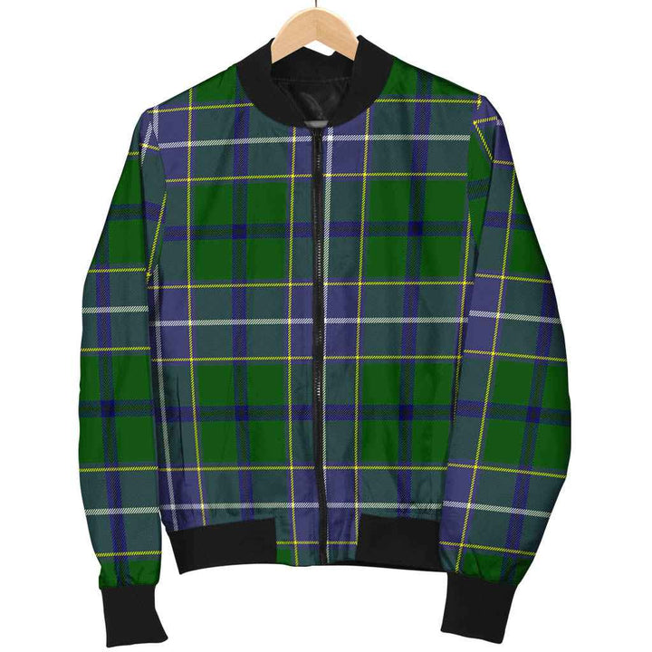 Scottish Wishart Hunting Modern Clan Tartan Bomber Jacket Tartan Plaid 1