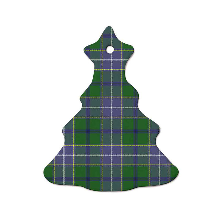 Scottish Wishart Hunting Modern Clan Tartan Ceramic Ornament  Tree Shape Tartan Plaid