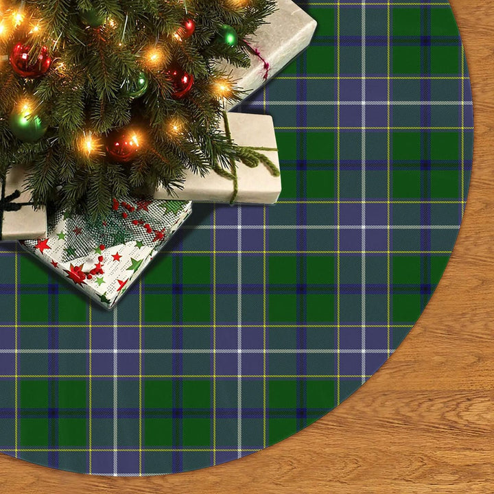 Scottish Wishart Hunting Modern Clan Tartan Christmas Tree Skirt No Tassels 2 Tartan Plaid