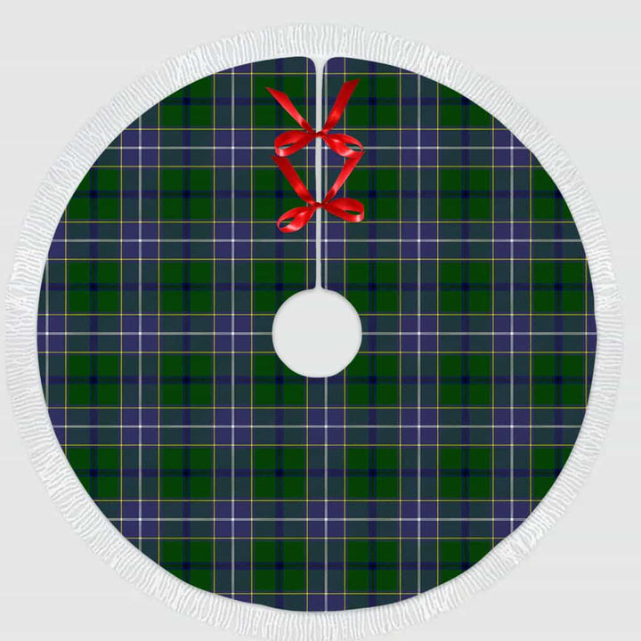 Scottish Wishart Hunting Modern Clan Tartan Christmas Tree Skirt Tassels 1 Tartan Plaid