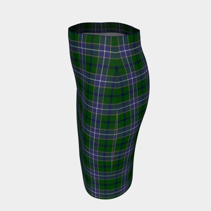 Scottish Wishart Hunting Modern Clan Tartan Fitted Skirt Tartan Plaid 2