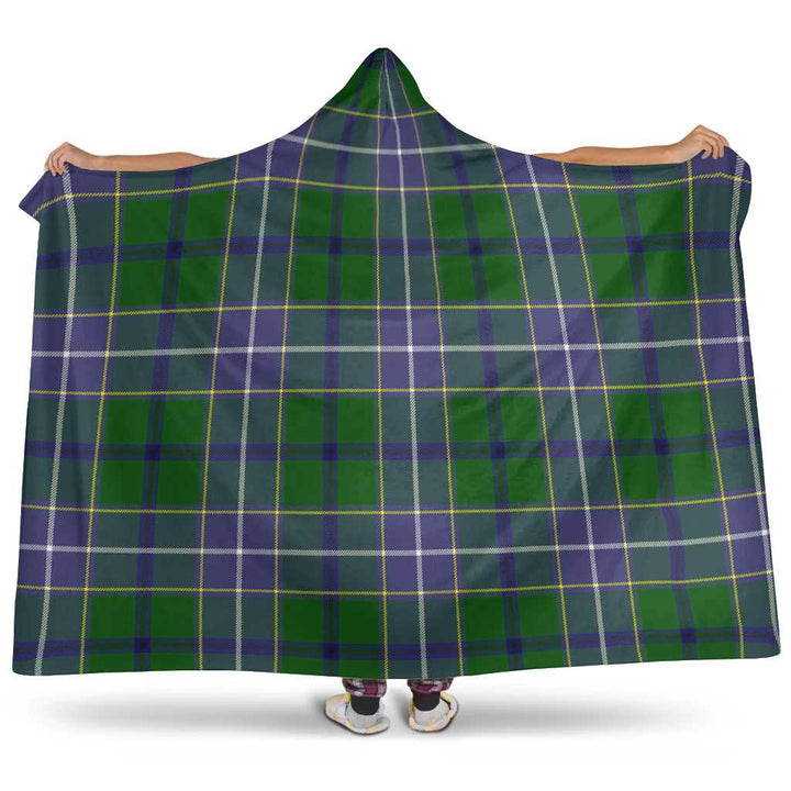 Scottish Wishart Hunting Modern Clan Tartan Hooded Blanket Tartan Plaid 1