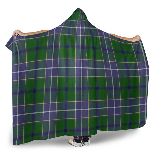 Scottish Wishart Hunting Modern Clan Tartan Hooded Blanket Tartan Plaid 2