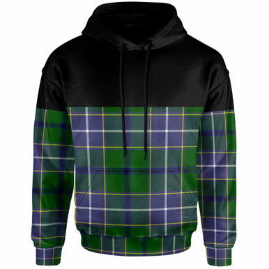 Scottish Wishart Hunting Modern Clan Tartan Hoodie - Horizontal Style Front Side Tartan Plaid