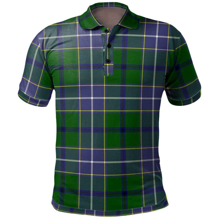Scottish Wishart Hunting Modern Clan Tartan Polo Shirt Front Side Tartan Plaid