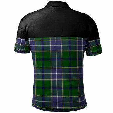 Wishart Hunting Tartan Crest Premium Blanket - Celtic Stag style