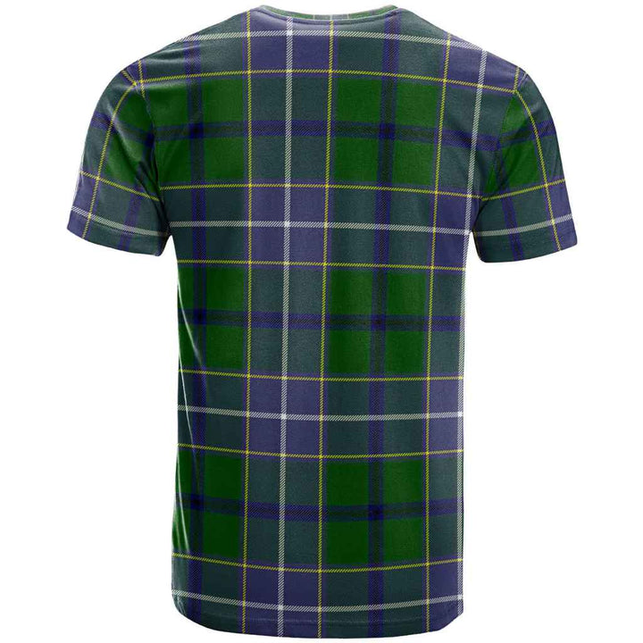 Scottish Wishart Hunting Modern Clan Tartan T-Shirt Back Side Tartan Plaid