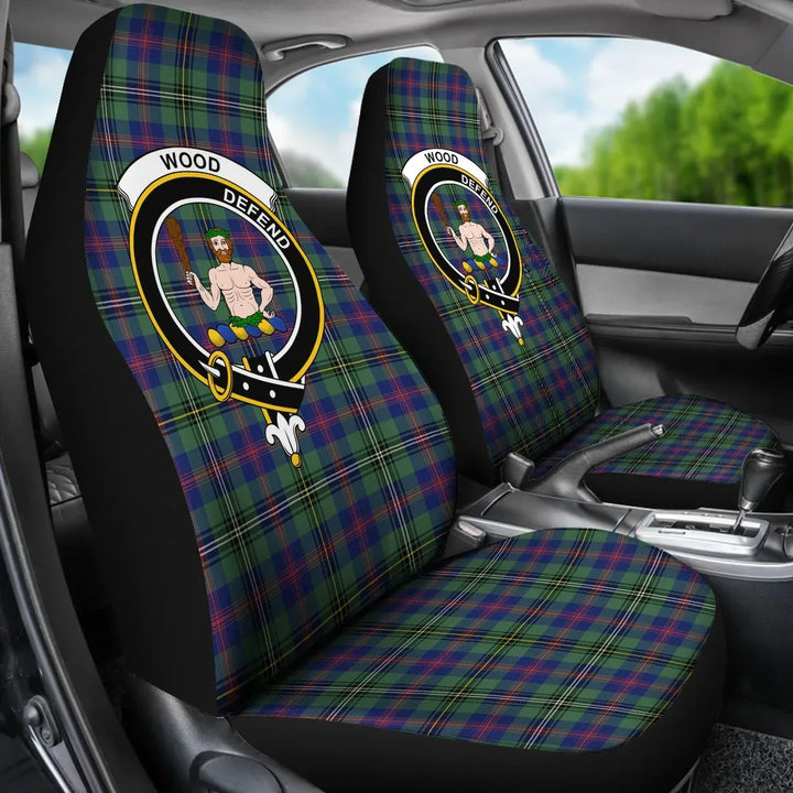 Scottish Wood Clan Crest Tartan Car Seat Covers 3