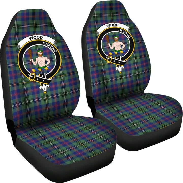 Scottish Wood Clan Crest Tartan Car Seat Covers 4
