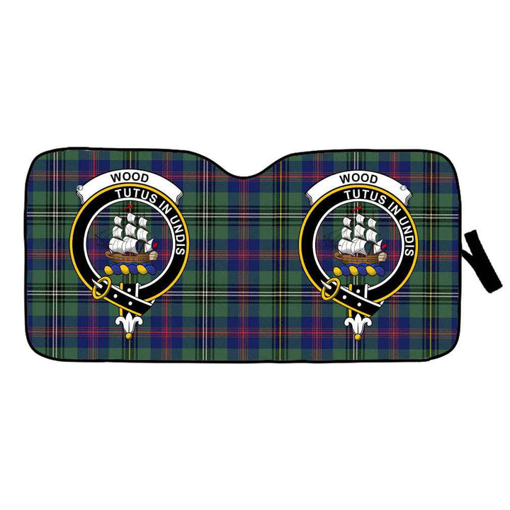 Scottish Wood Clan Crest Tartan Car Windshield Sun Shade Tartan Plaid 1