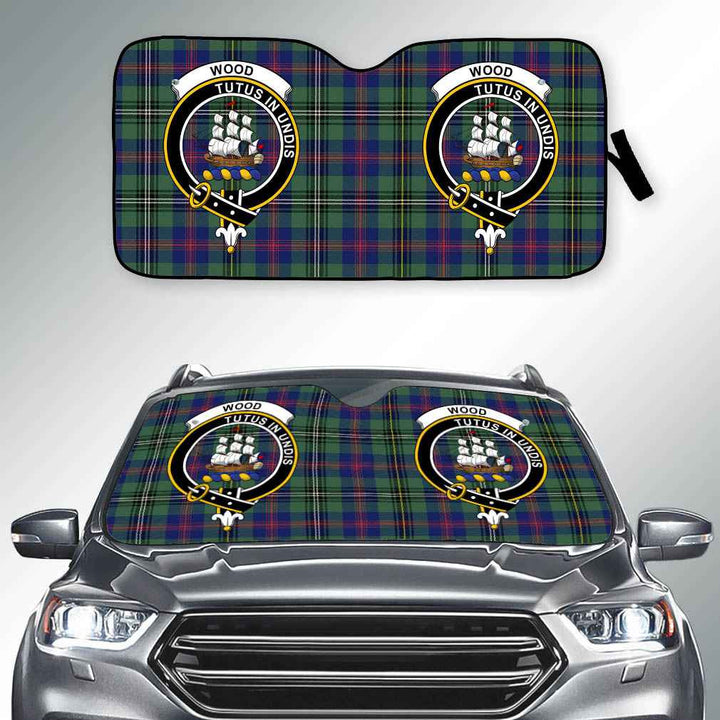 Scottish Wood Clan Crest Tartan Car Windshield Sun Shade Tartan Plaid 2