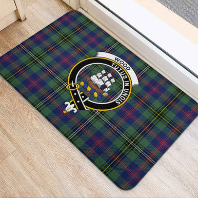 Scottish Wood Clan Crest Tartan Door Mat Tartan Plaid 2