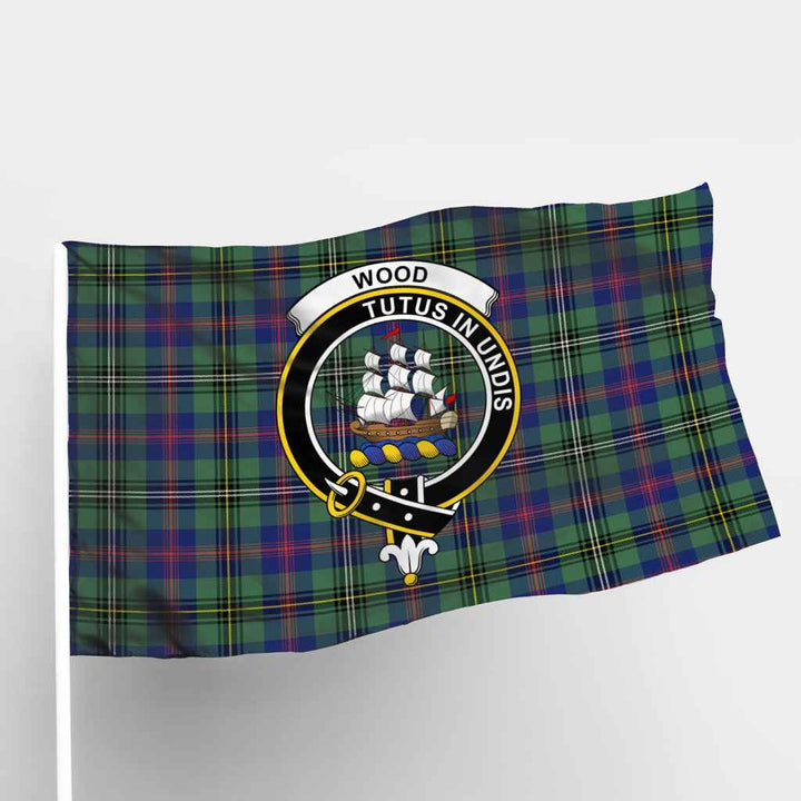 Scottish Wood Clan Crest Tartan Flag Parade Tartan Plaid 1