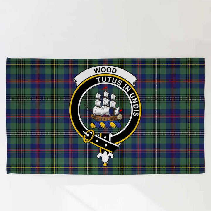 Scottish Wood Clan Crest Tartan Flag Parade Tartan Plaid 3
