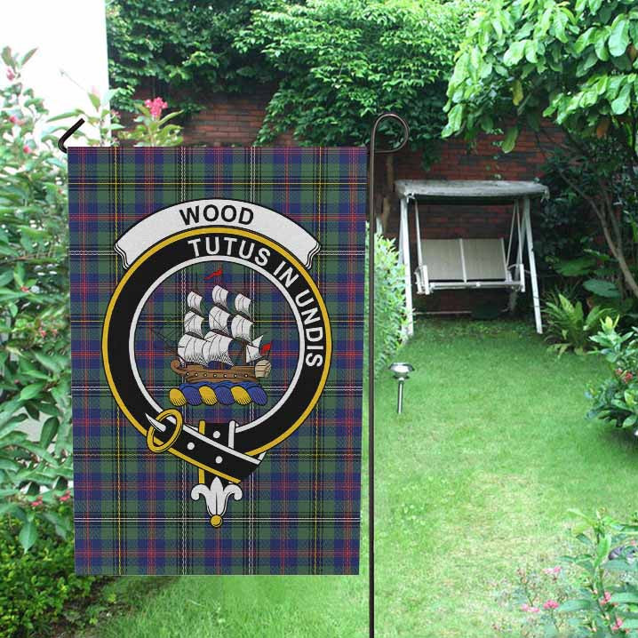 Scottish Wood Clan Crest Tartan Garden Flag Tartan Plaid 2
