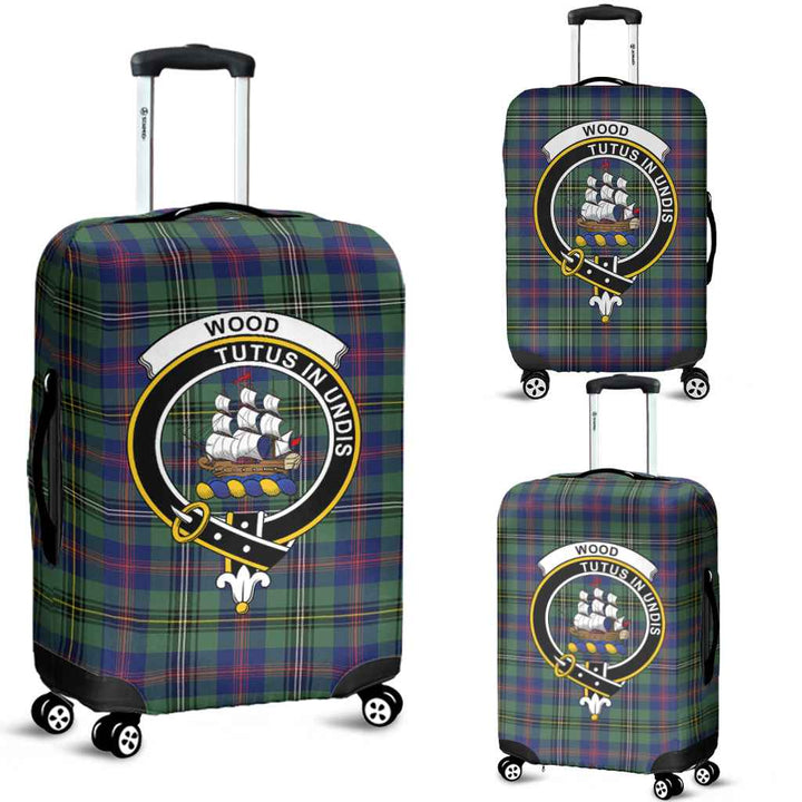 Scottish Wood Clan Crest Tartan Luggage Cover Tartan Plaid 1