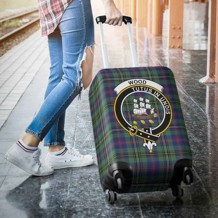 Scottish Wood Clan Crest Tartan Luggage Cover Tartan Plaid 3