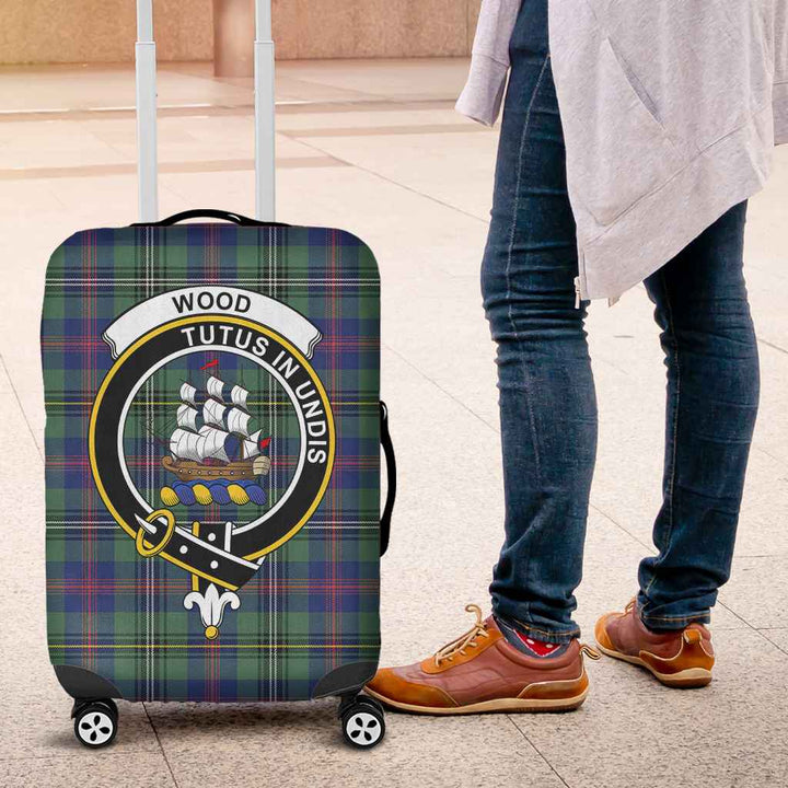 Scottish Wood Clan Crest Tartan Luggage Cover Tartan Plaid 4