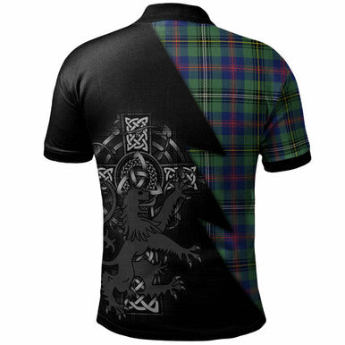 Aiton Tartan Polo Shirt - Lion Rampant And Celtic Thistle Style main image 1