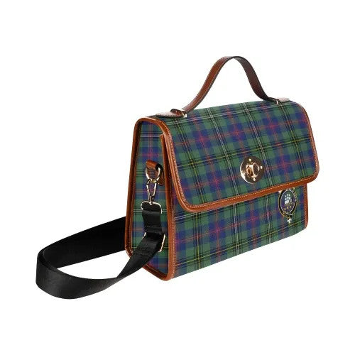 Scottish Wood Clan Crest Tartan Waterproof Canvas Bag Tartan Plaid 3