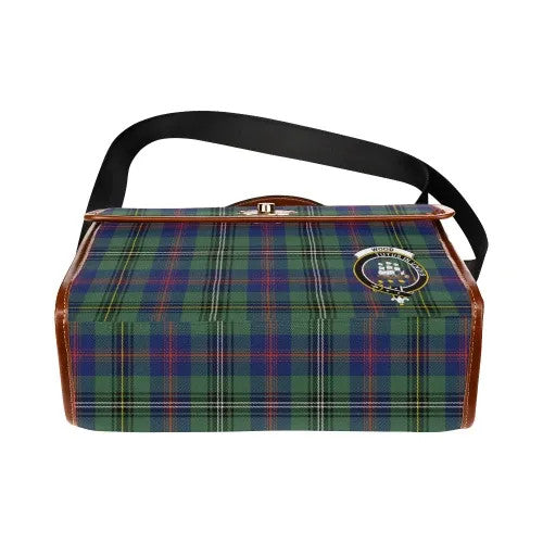 Scottish Wood Clan Crest Tartan Waterproof Canvas Bag Tartan Plaid 5