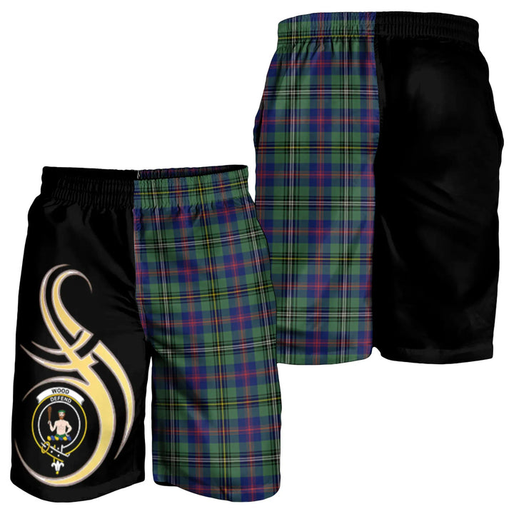 Scottish Wood Modern Clan Crest Tartan Believe in Me Men's Shorts