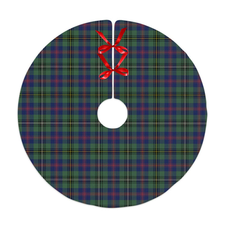 Scottish Wood Modern Clan Tartan Christmas Tree Skirt No Tassels 1 Tartan Plaid