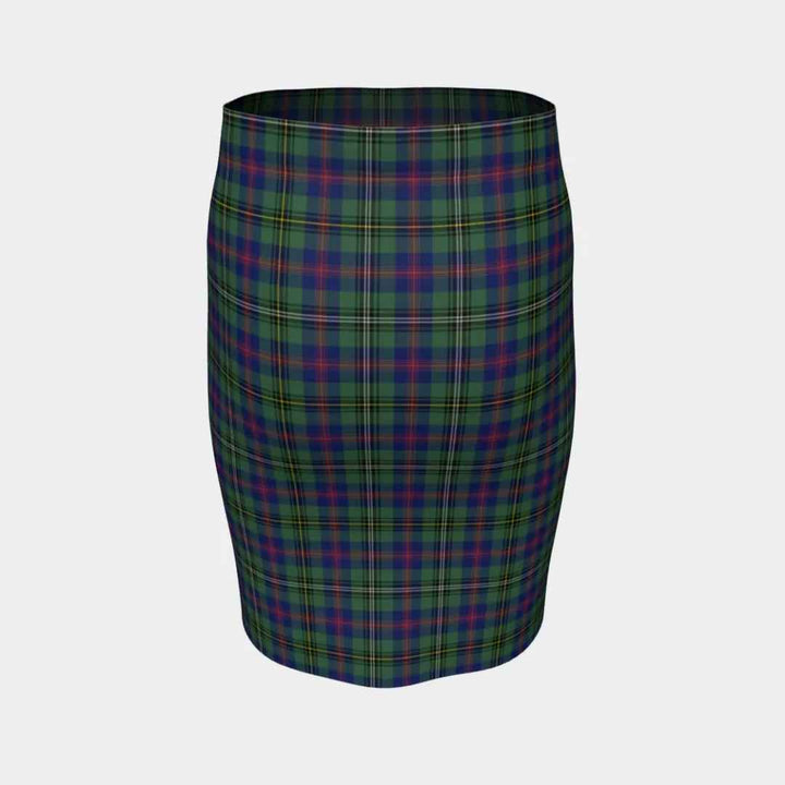 Scottish Wood Modern Clan Tartan Fitted Skirt Tartan Plaid 4