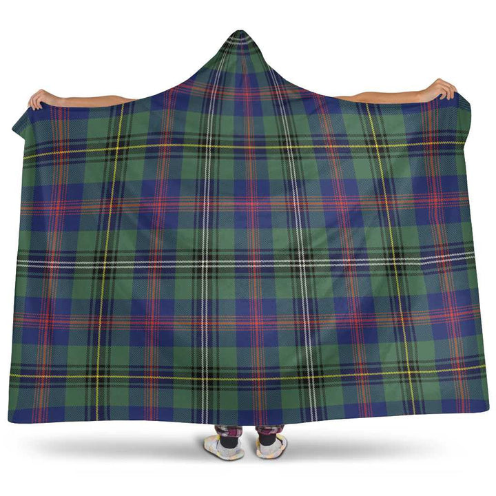 Scottish Wood Modern Clan Tartan Hooded Blanket Tartan Plaid 1