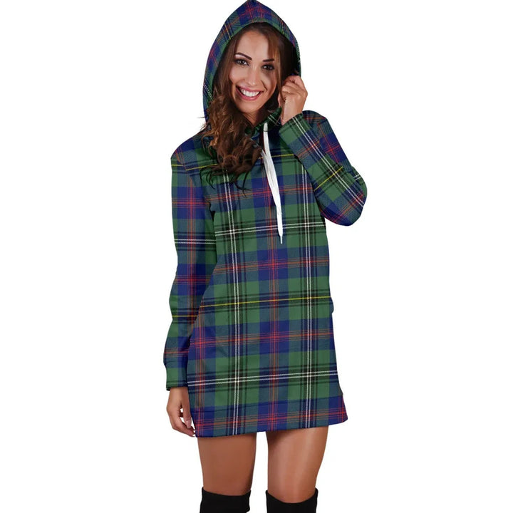 Scottish Wood Modern Clan Tartan Hoodie Dress