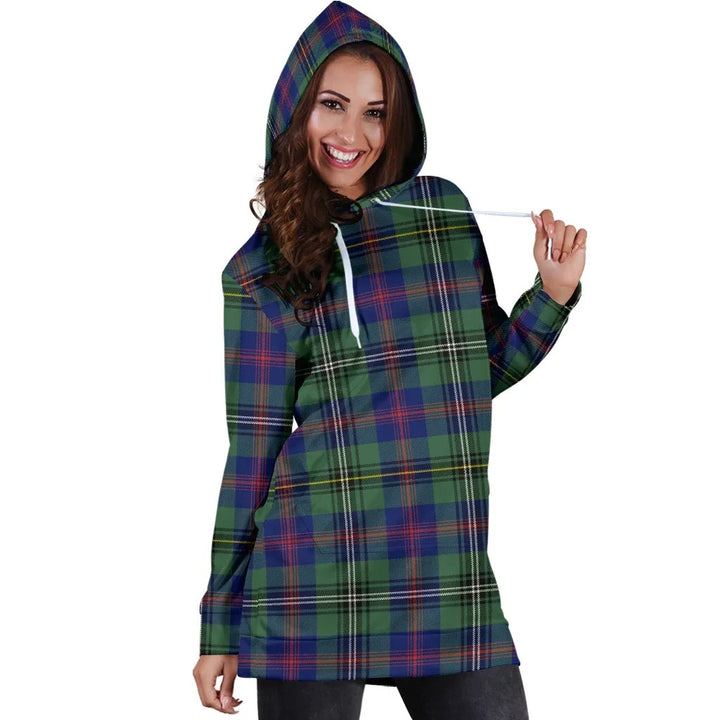 Scottish Wood Modern Clan Tartan Hoodie Dress
