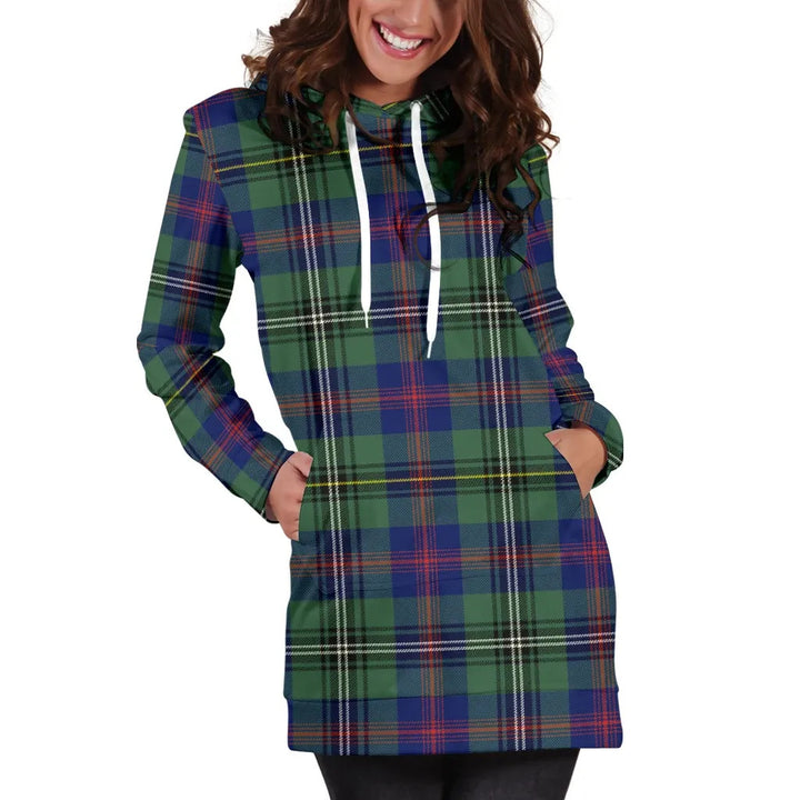 Scottish Wood Modern Clan Tartan Hoodie Dress