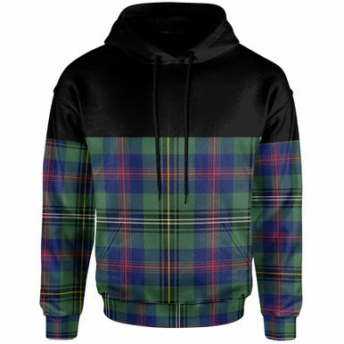 Scottish Wood Modern Clan Tartan Hoodie - Horizontal Style Front Side Tartan Plaid