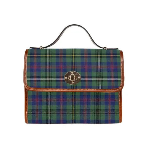 Scottish Wood Modern Clan Tartan Waterproof Canvas Bag Tartan Plaid 1