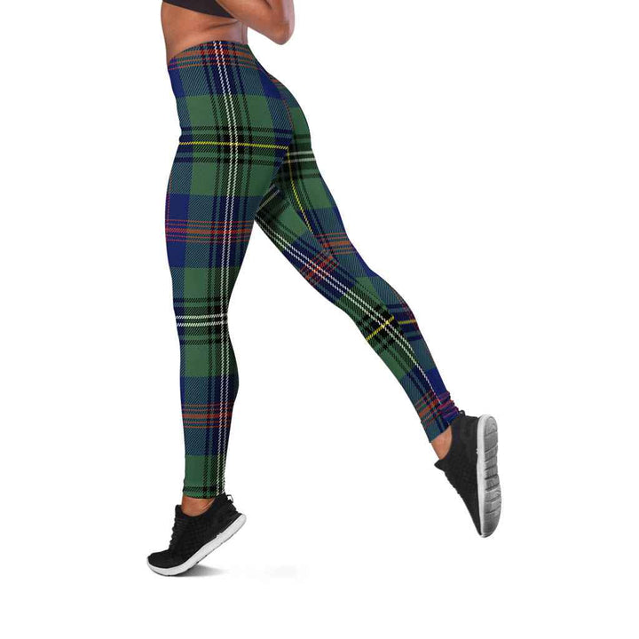 Scottish Wood Modern Clan Tartan Women Leggings Tartan Plaid 2