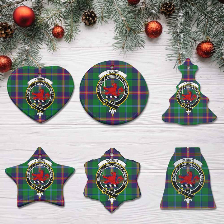 Scottish Young Clan Crest Tartan Ceramic Ornament All Tartan Plaid