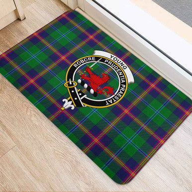 Scottish Young Clan Crest Tartan Door Mat Tartan Plaid 2