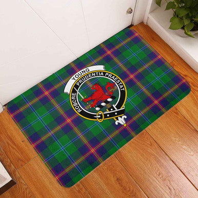 Scottish Young Clan Crest Tartan Door Mat Tartan Plaid 3