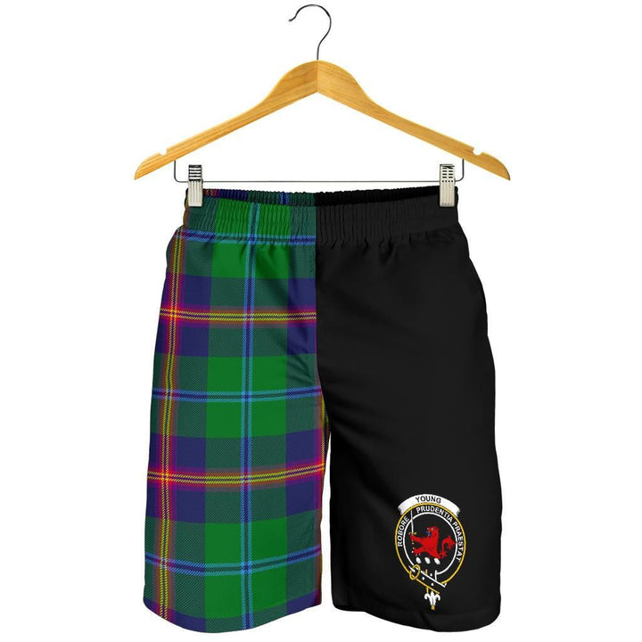 Scottish Young Clan Crest Tartan Half of Me Men's Shorts