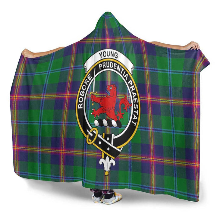 Scottish Young Clan Crest Tartan Hooded Blanket Tartan Plaid 3