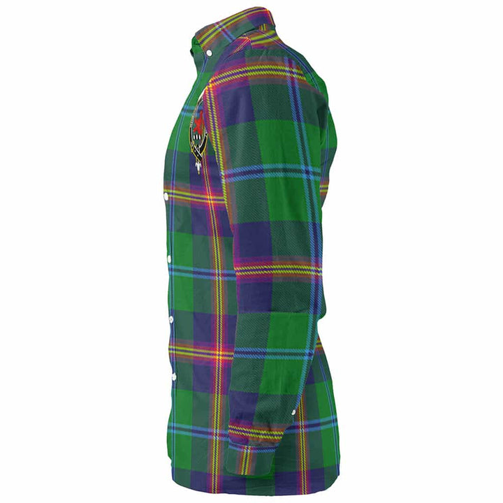 Scottish Young Clan Crest Tartan Long Sleeve Shirt Tartan Plaid