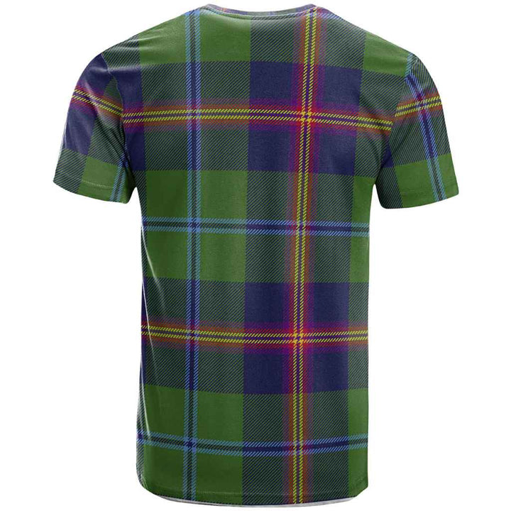 Scottish Young Clan Crest Tartan T-Shirt Back Side Tartan Plaid